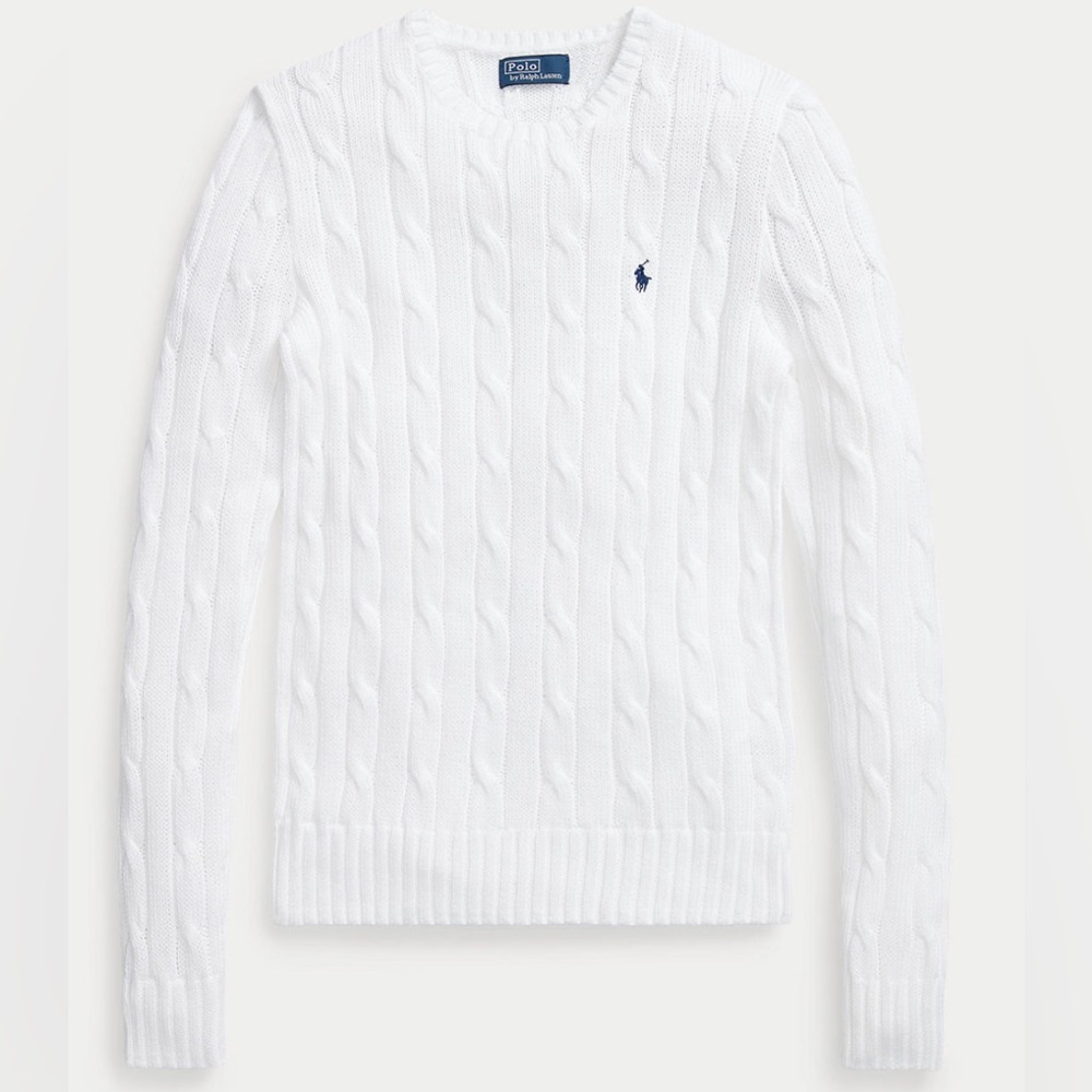 Polo Ralph Lauren Cable-Knit Cotton Crewneck Sweater